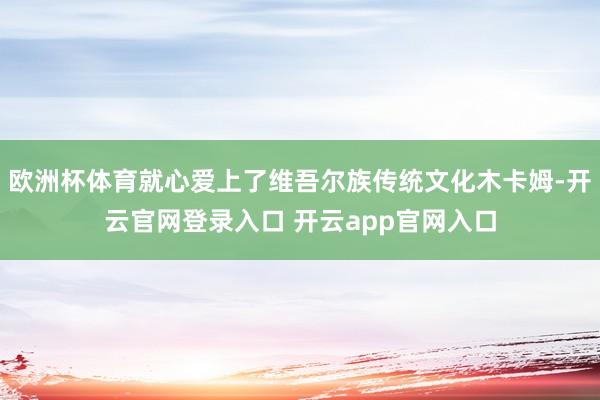 欧洲杯体育就心爱上了维吾尔族传统文化木卡姆-开云官网登录入口 开云app官网入口